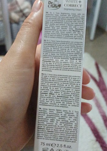 Dr. C. Tuna White+ Correct Aydınlatıcı BB Krem SPF 22 - Görsel 2