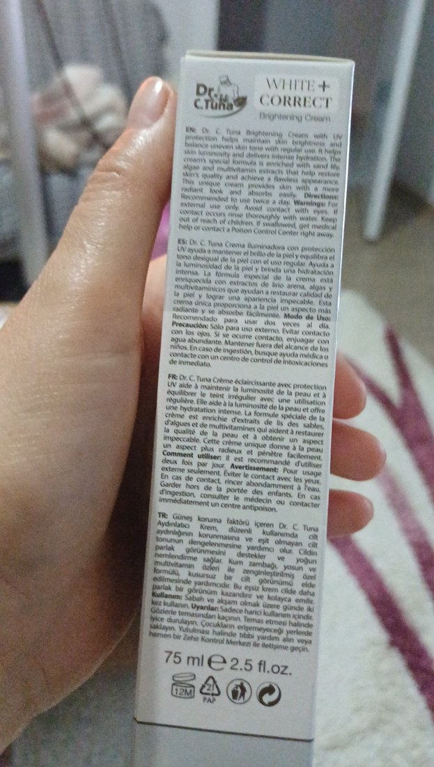 Dr. C. Tuna White+ Correct Aydınlatıcı BB Krem SPF 22 - Görsel 2