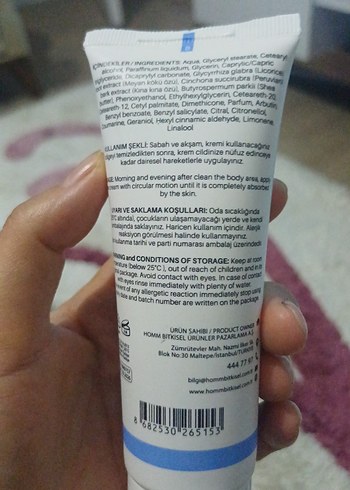 Diğer Homm Life Beyazlatıcı cilt bakımı leke Kremi 75 ml