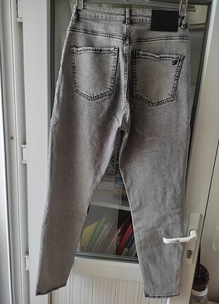 29 Beden gri Renk Kot mom Jean pantalon