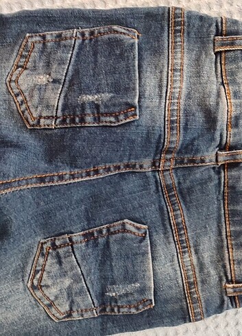 24-36 Ay Beden Panço 2-3 yaş 98 cm Jean pantolon belden ayarlamalı