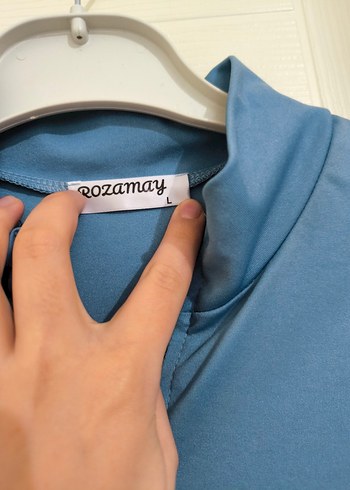 Kadın Mavi Uzun Fermuarlı haşema - Görsel 3