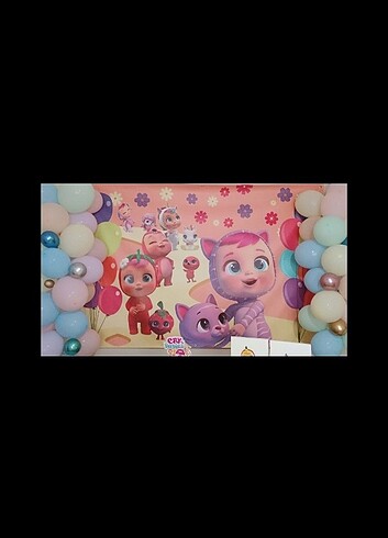 cry babies baby afiş ve maket pasta doğum günü 