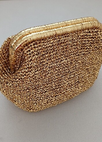ipekyol El yapımı parlak dokulu Clutch çanta