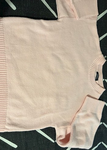 Pembe Örgü Kadın Kazak, Salaş Kesim - Görsel 2