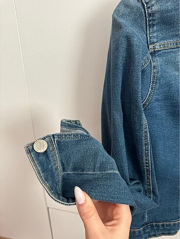 bershka denim kot ceket - Görsel 5