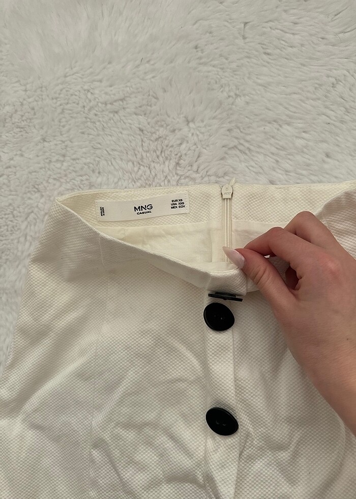 beyaz mango etek - Görsel 3