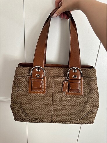 coach vintage kahve çanta
