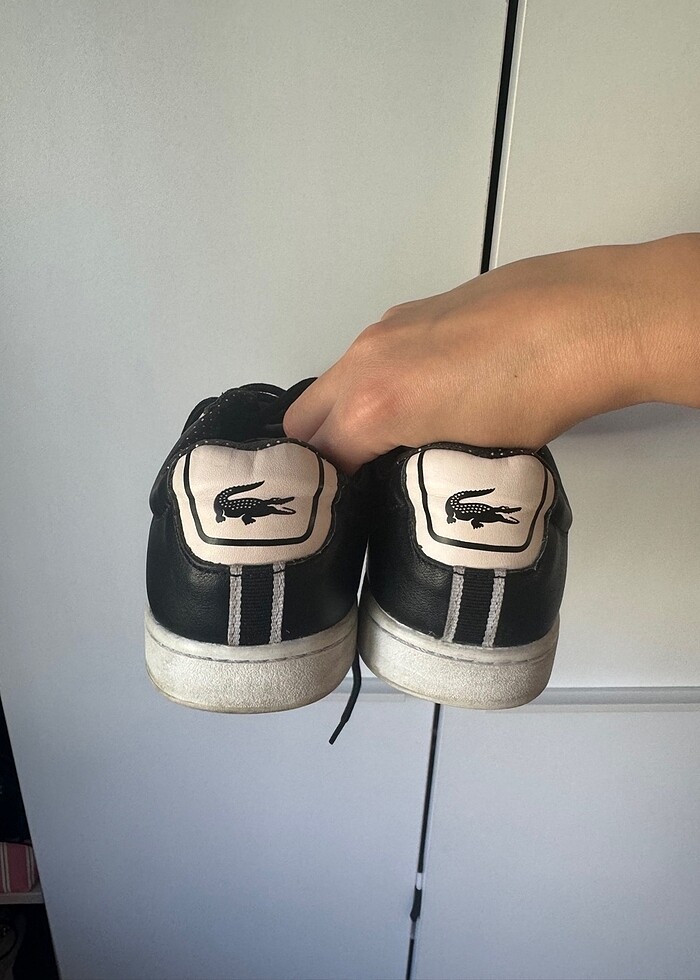 siyah lacoste sneaker - Görsel 3