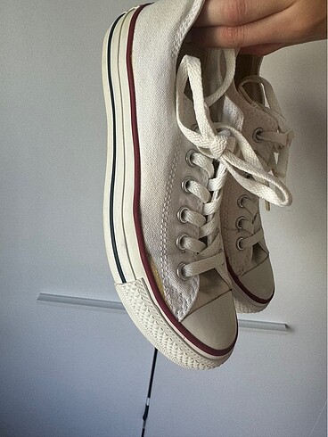 37 Beden beyaz converse ayakkabı