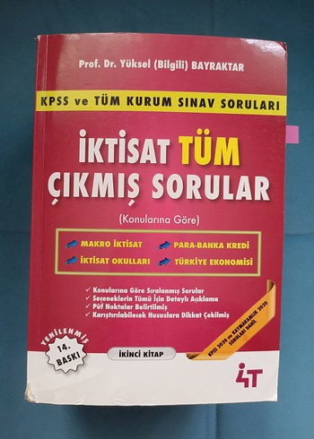 KPSS İktisat Tüm Çıkmış Sorular Kitapları