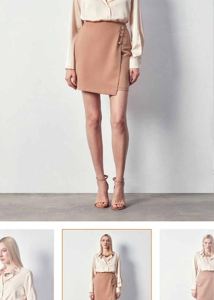 Saten marka  etek - Görsel 2