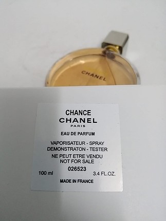 diğer Beden chanel chance edp 100 ml bayan tester parfum 