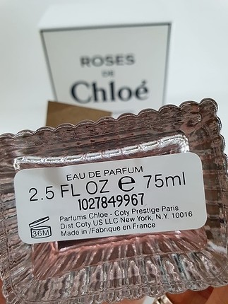 diğer Beden Chloe de Roses edt 75 ml bayan tester parfum 