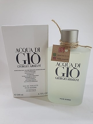armani acqua digio pour homme 200 ml Erkek tester parfüm 