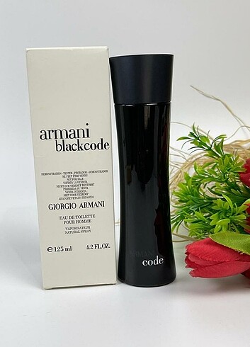 Armani Black code 125 erkek tester parfum 