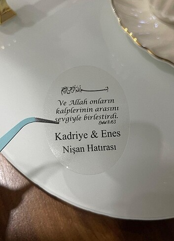 Nişan Hatırası epoksi pleksi etiketi 4x5 cm 42 adet