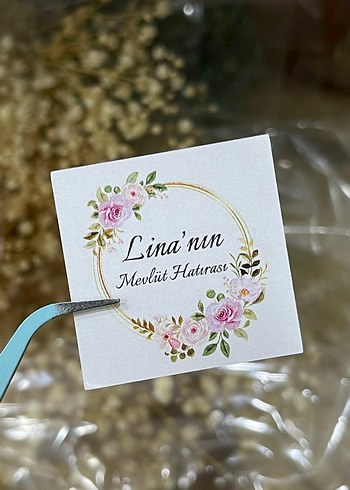 Mevlut Hatırası çikolata etiketi 88 Adet 3,5 cm