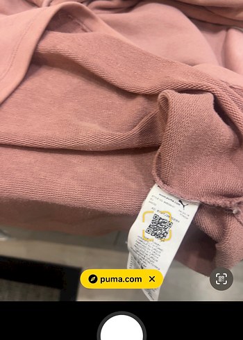 Orjinal Puma Pembe Kapüşonlu Oversize Sweatshirt - Görsel 4