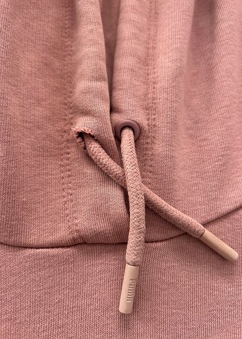 Orjinal Puma Pembe Kapüşonlu Oversize Sweatshirt - Görsel 2