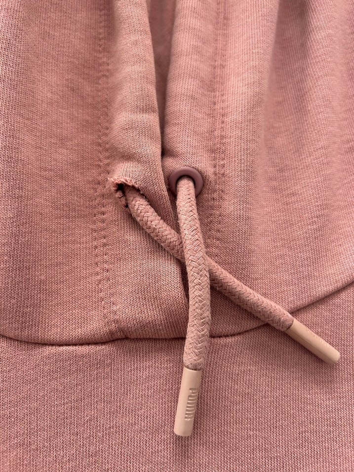 Orjinal Puma Pembe Kapüşonlu Oversize Sweatshirt - Görsel 2