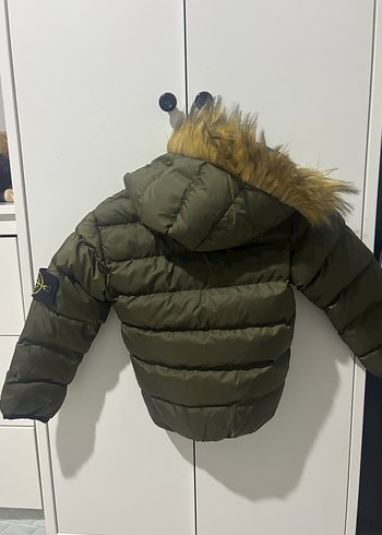 Kahverengi Kürklü Erkek Çocuk Mont - Görsel 2