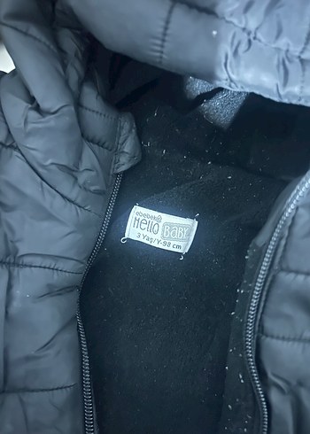 Düğmeli Siyah Erkek Çocuk Mont 3 yaş - Görsel 3