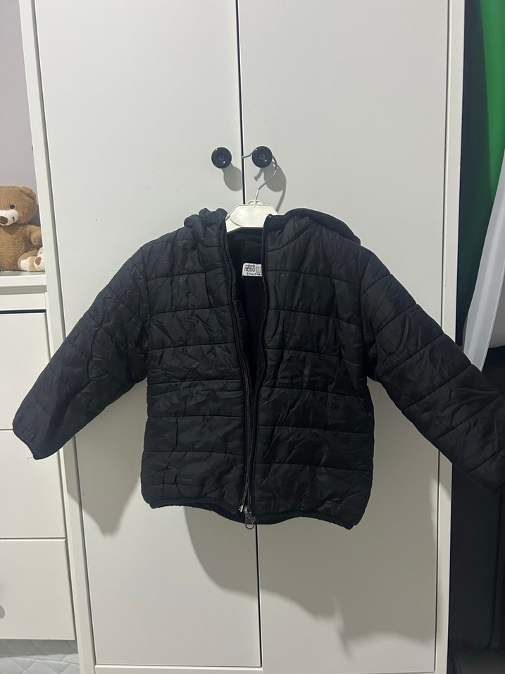 Düğmeli Siyah Erkek Çocuk Mont 3 yaş - Görsel 2