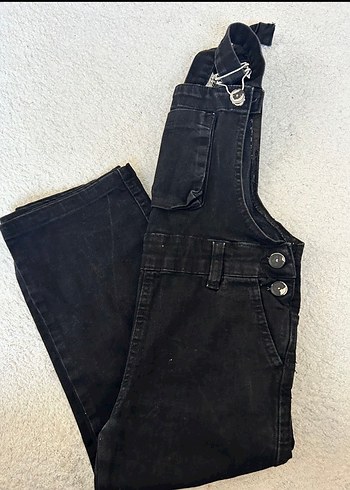 Siyah Erkek Çocuk Denim Tulum - Görsel 2