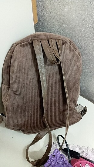 Beden Kadife camel çanta