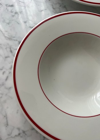 H&m home kırmızı makarna tabağı - Görsel 3