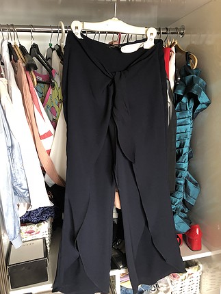 Önden Yırtmaçlı Pantolon Zara Kumaş Pantolon %20 İndirimli - Gardrops