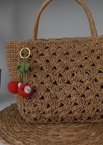 Dantel Detaylı Örgü Bohem Kadın Çanta - Görsel 4