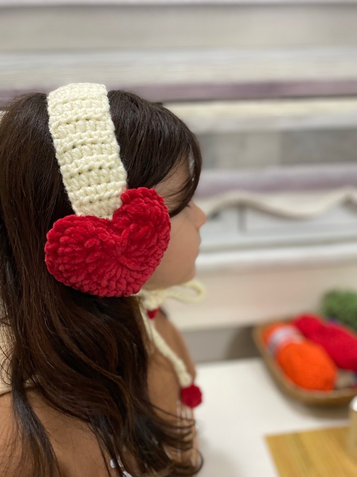 Nakışlı Renkli Örgü Kız Aksesuarı - Görsel 2