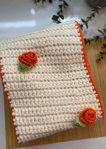 Nakışlı Bohem Tarzı Beyaz Mutfak Havlusu - Görsel 2