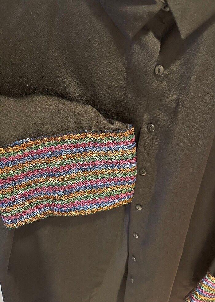 SATEEN MARKA KADIN GÖMLEK BLUZ - Görsel 3