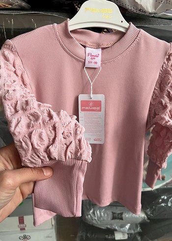 Kız Çocuk Pembe Bluz - Görsel 6