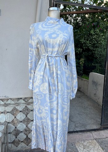 Boncuk Detaylı Renkli Bohem Uzun Elbise - Görsel 5