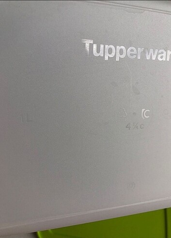 Beden yeşil Renk Tupperware Alaska 1 litre
