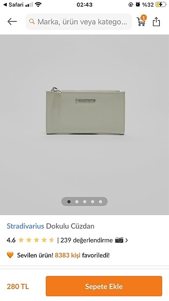 Stradivarius kadın cüzdan
