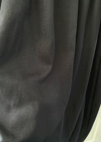 Siyah Örgü Detaylı Uzun Goth Elbise - Görsel 3