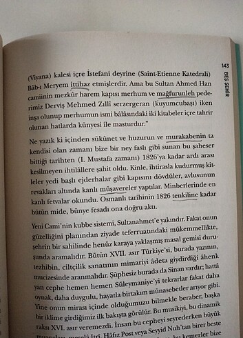  Beden Beş Şehir Ahmet Hamdi Tanpınar 