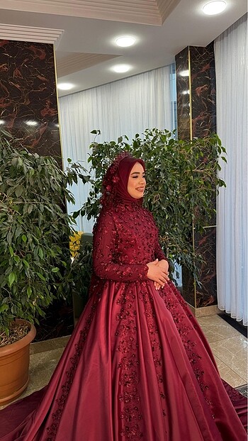xl Beden bordo Renk Kınalık bindallı