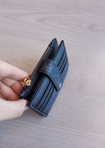 Beden siyah Renk Kilitli Siyah Deri Kadın Cüzdanı