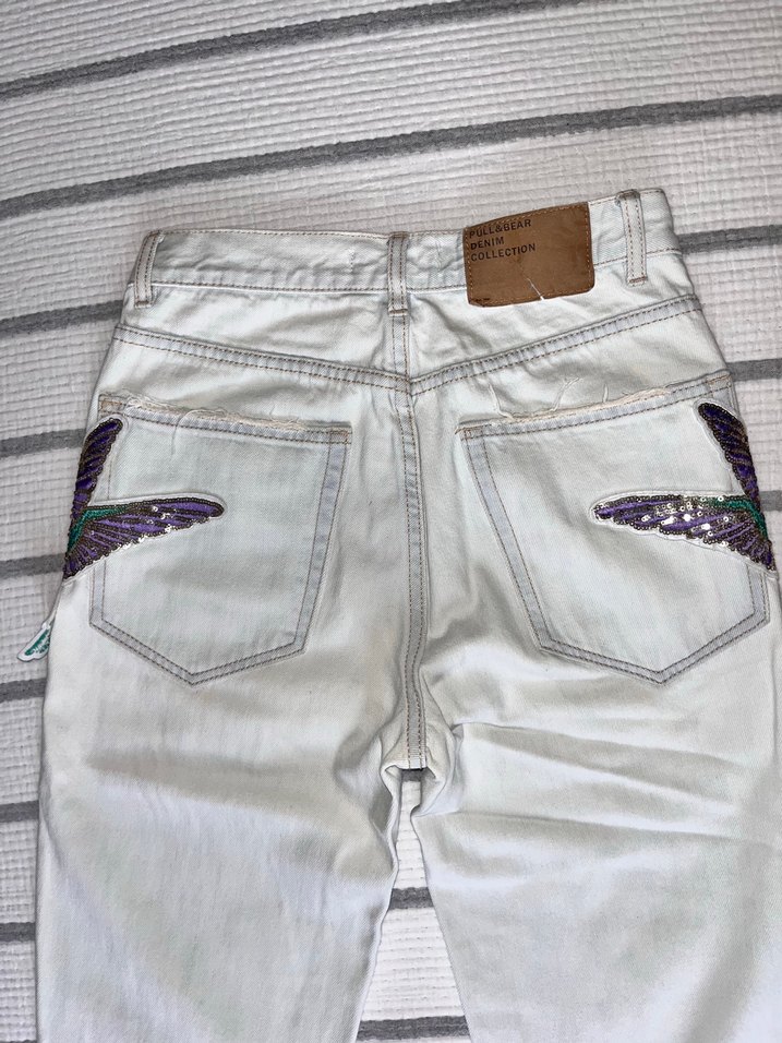 Pull and Bear Yırtık Hummingbird Denim Jean — görsel 5/8