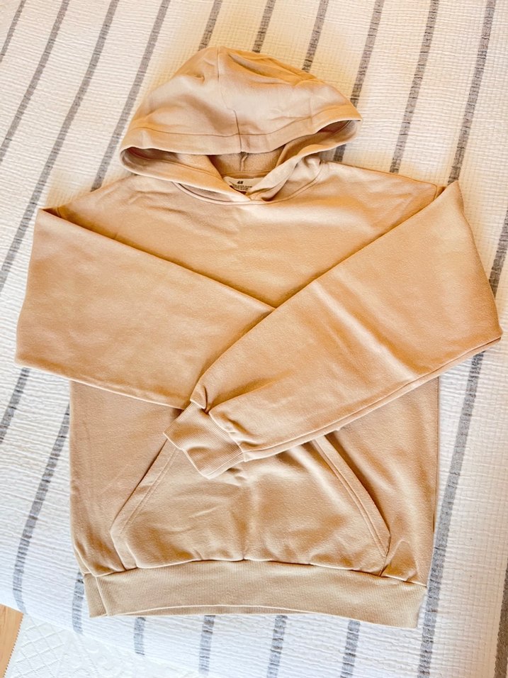 H&M Bej Kapüşonlu Sweatshirt — görsel 2/4