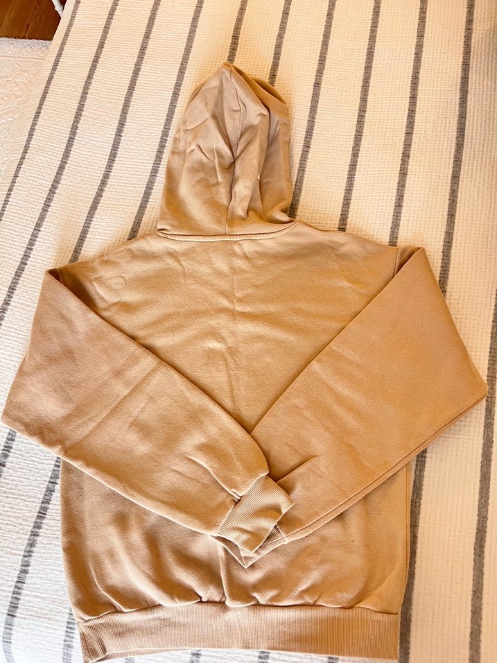 H&M Bej Kapüşonlu Sweatshirt — görsel 3/4