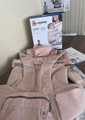 Ergobaby Omni breze Bebek Kanguru Pembe - Görsel 2