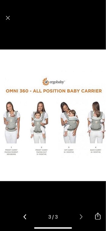 Beden Ergobaby omni 360 cool air