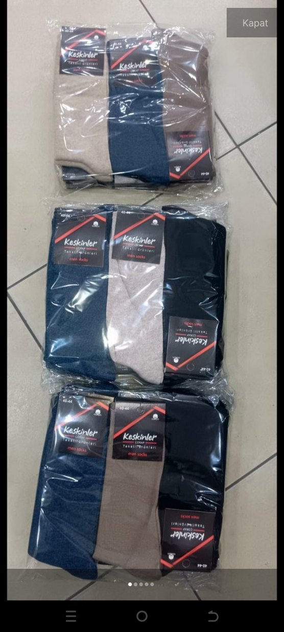 2 paket çorap 1 kadın 1 erkek - Görsel 2